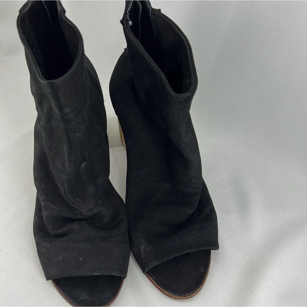 Free People Black Open-Toe Ankle Booties - Picture 2 of 10